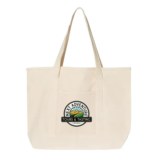 Q-Tees 34.6L Large Canvas Deluxe Tote... from ASI 30208 A P Specialties / AP Specialties