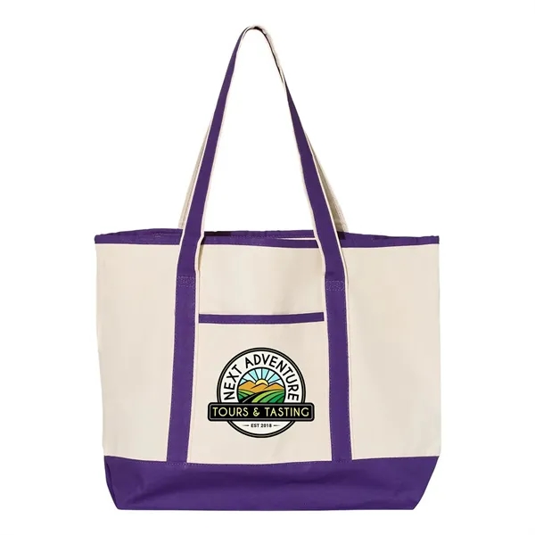 Q-Tees 34.6L Large Canvas Deluxe Tote... from ASI 30208 A P Specialties / AP Specialties