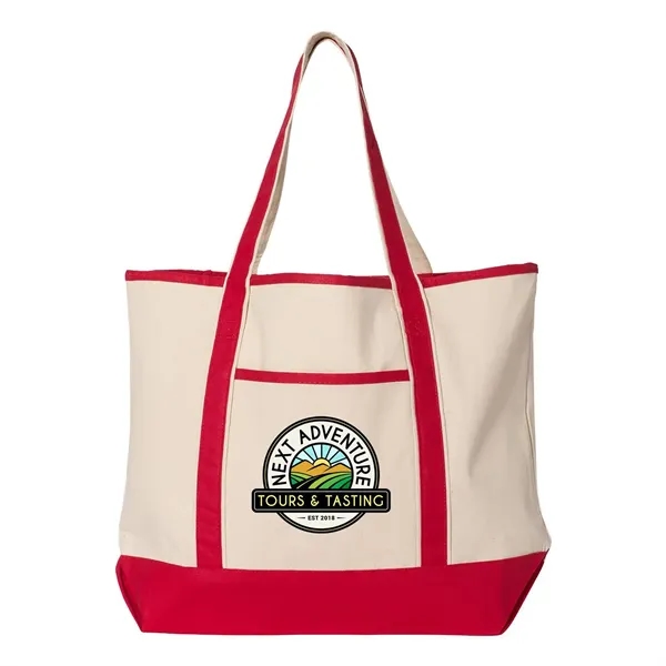 Q-Tees 34.6L Large Canvas Deluxe Tote... from ASI 30208 A P Specialties / AP Specialties