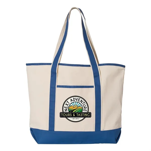 Q-Tees 34.6L Large Canvas Deluxe Tote... from ASI 30208 A P Specialties / AP Specialties