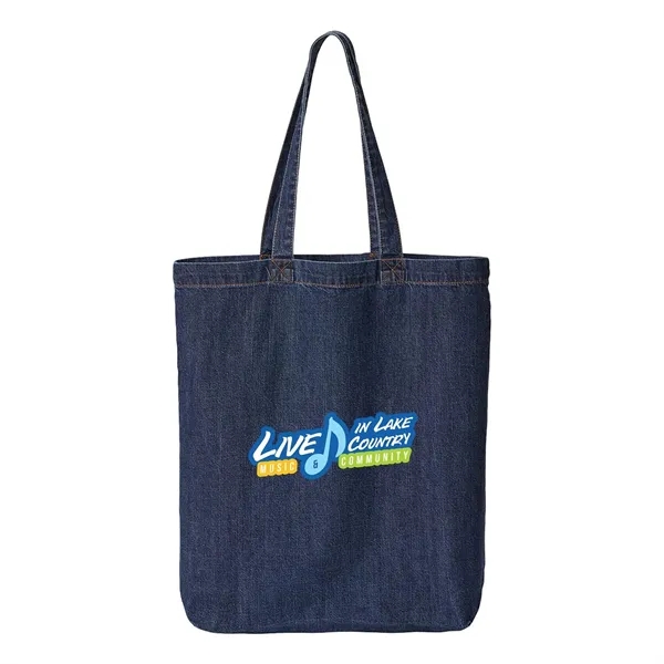 Liberty Bags Cotton Denim Gusseted Tote Bag... from ASI 30208 A P Specialties / AP Specialties