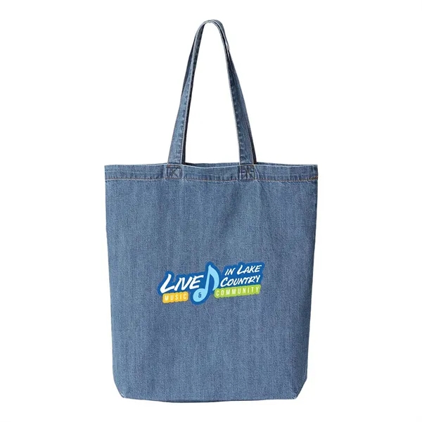 Liberty Bags Cotton Denim Gusseted Tote Bag... from ASI 30208 A P Specialties / AP Specialties