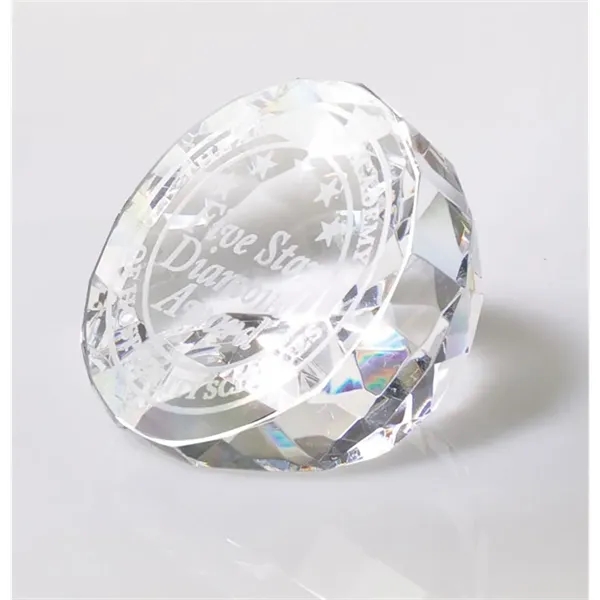 2.75" x 2" x 2.75" Modica flat-cut diamond award.... from ASI 67866 Logomark/Valumark