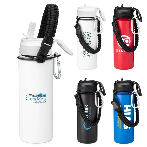 18 oz. Paracord Stainless Steel Vacuum Bottle... from ASI 39820 Opusline (Benmex) / Opus Line