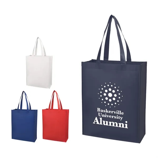 Matte Laminated Non-Woven Shopper Tote.  Made Of 80 Gram Laminated... from ASI 61125 Hit Promotional Products / Hit®