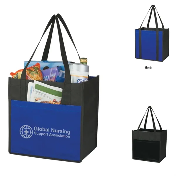 Lami-Combo Shopper Tote.  Made of Combo 80 Gram Non-Woven/110 Gram... from ASI 61125 Hit Promotional Products / Hit®