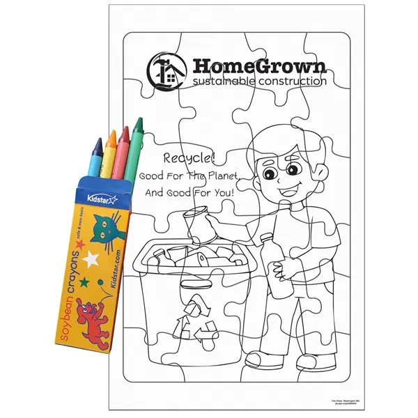 10 1/2" x 6 5/8" 24-piece tray style jigsaw puzzle with... from ASI 44830 The Chest