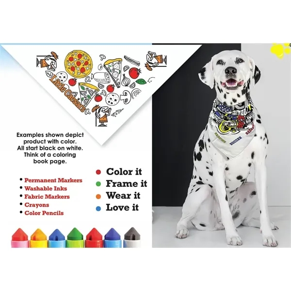 22" x 22" x 29" triangle bandanna made of cotton with... from ASI 44020 Bandanna Promotions By CARO-LINE / Swag-Wag Pets