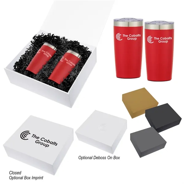 Gift set of two 20 oz. Himalayan tumblers with two-tone design... from ASI 61125 Hit Promotional Products / Hit®
