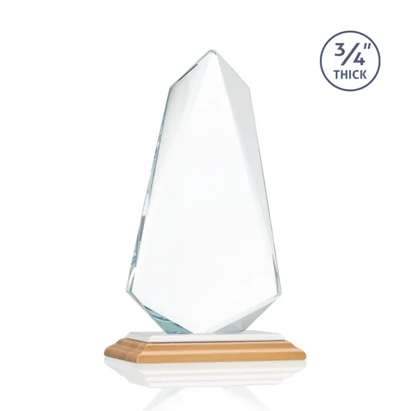 The exquisite **0.75"** Thick Starfire Crystal Sheridan VividPrint™ Award on bamboo... from ASI 84592 St Regis Group / St Regis