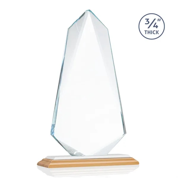 The exquisite **0.75"** Thick Starfire Crystal Sheridan VividPrint™ Award on bamboo... from ASI 84592 St Regis Group / St Regis