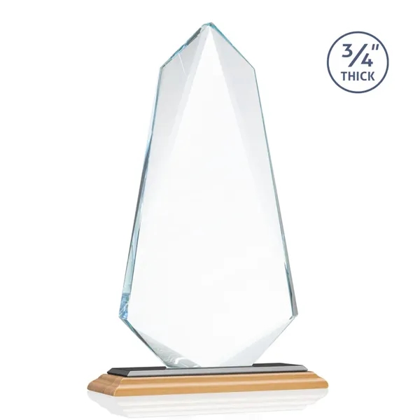 The exquisite **0.75"** Thick Starfire Crystal Sheridan Award features deep bevels... from ASI 84592 St Regis Group / St Regis
