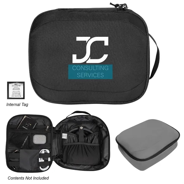 3" x 10" x 8" tech travel pouch with a zippered... from ASI 61125 Hit Promotional Products / Hit®