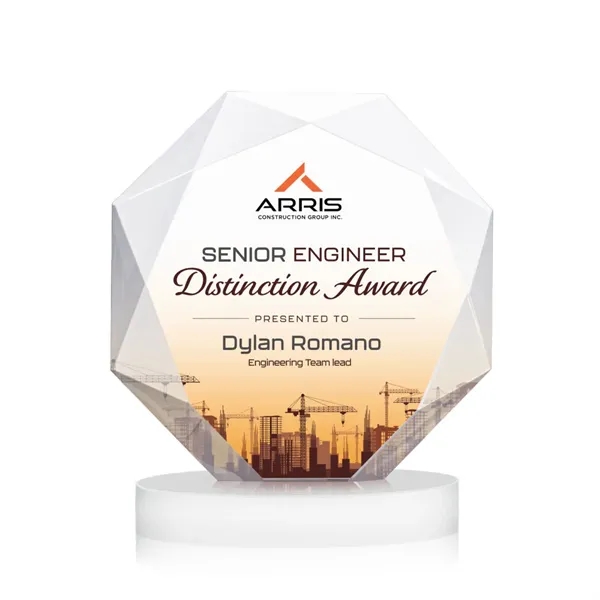 Kitchener VividPrint™ Award on Alberton Base - White... from ASI 84592 St Regis Group / St Regis