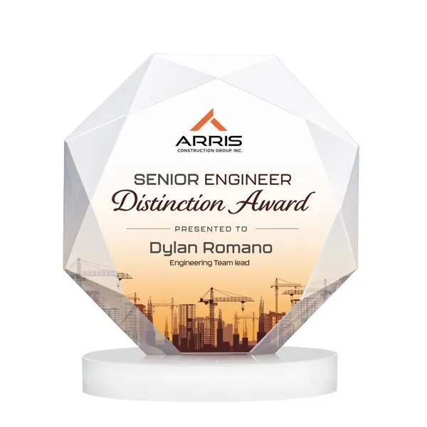 Kitchener VividPrint™ Award on Alberton Base - White... from ASI 84592 St Regis Group / St Regis