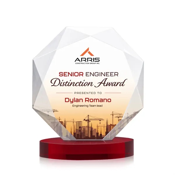 Kitchener VividPrint™ Award on Alberton Base - Red... from ASI 84592 St Regis Group / St Regis
