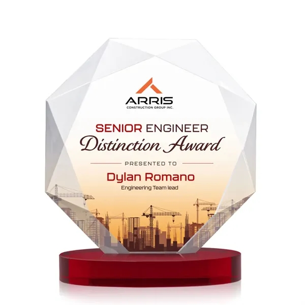 Kitchener VividPrint™ Award on Alberton Base - Red... from ASI 84592 St Regis Group / St Regis