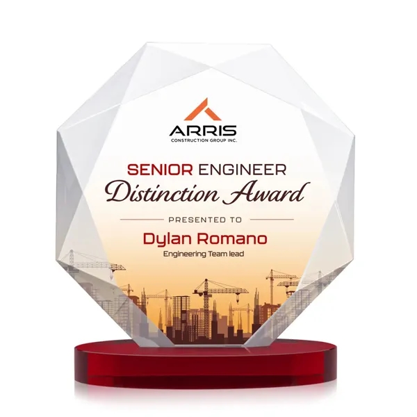 Kitchener VividPrint™ Award on Alberton Base - Red... from ASI 84592 St Regis Group / St Regis