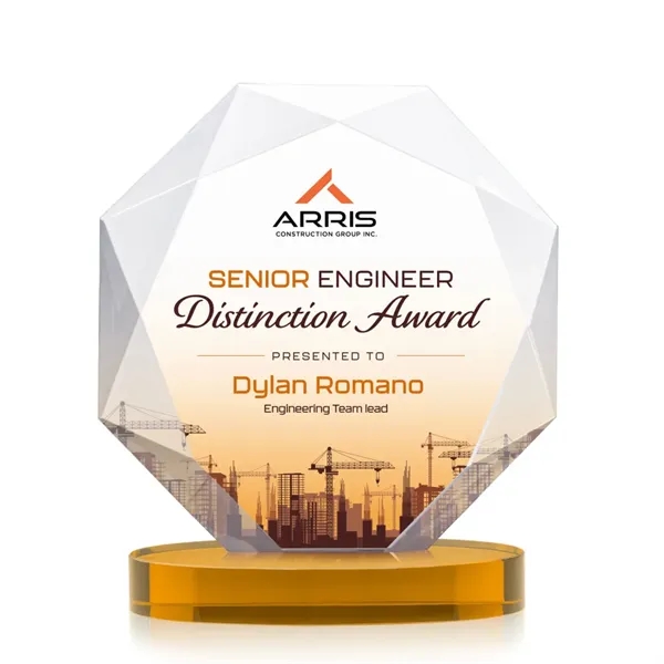 Kitchener VividPrint™ Award on Alberton Base - Amber... from ASI 84592 St Regis Group / St Regis