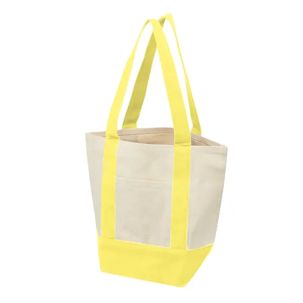 Recycled cotton canvas tote bag with front pocket and 18" handles.... from ASI 61125 Hit Promotional Products / Hit®