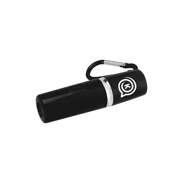 Rechargeable alarm and LED flashlight with carabiner.... from ASI 61125 Hit Promotional Products / Hit®