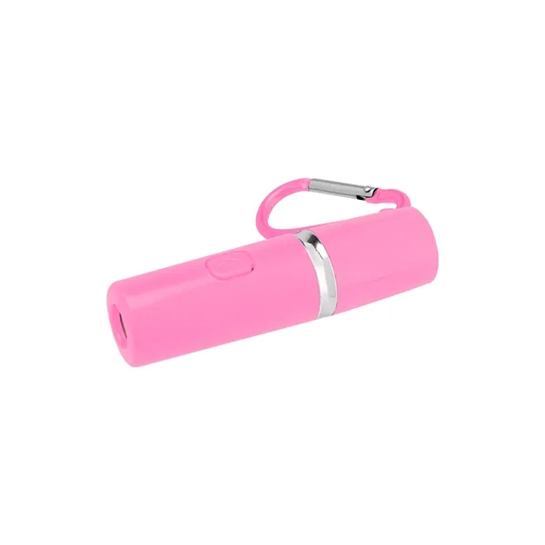Rechargeable alarm and LED flashlight with carabiner.... from ASI 61125 Hit Promotional Products / Hit®