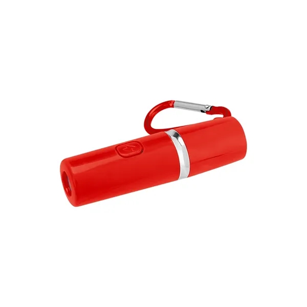 Rechargeable alarm and LED flashlight with carabiner.... from ASI 61125 Hit Promotional Products / Hit®
