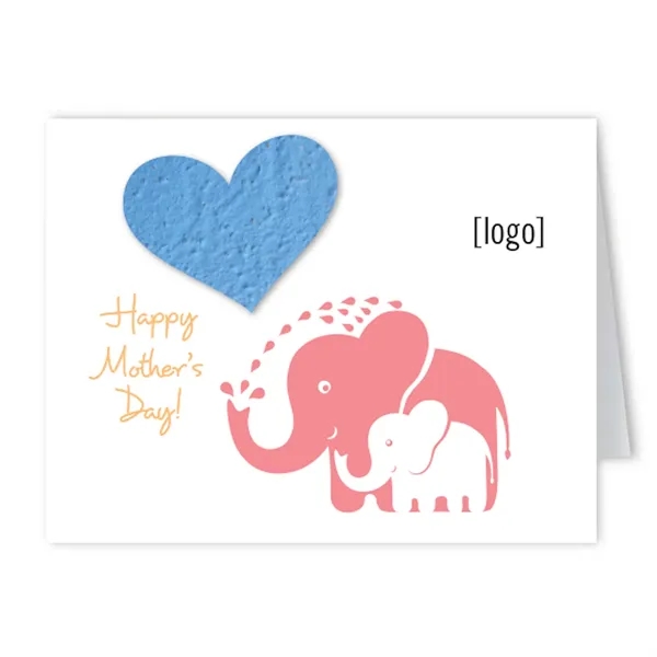 Recycled folding card with Eco seed paper shape.... from ASI 40646 Bloomin Promotions / Bloomin' Promotions™