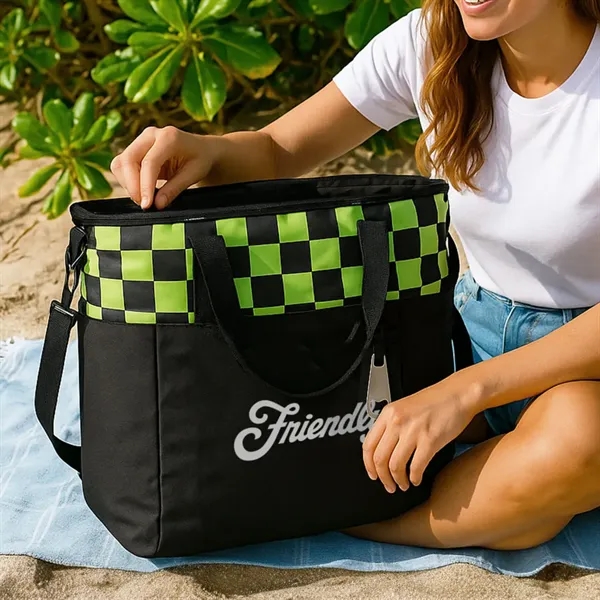 Kailua Cooler Bag w/Bottle Opener. 600D polyester fabric, a bottle opener,... from ASI 84592 St Regis Group