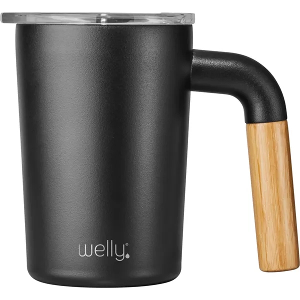 12oz mug with angled bamboo handle... from ASI 55675 Galaxy Balloons Inc