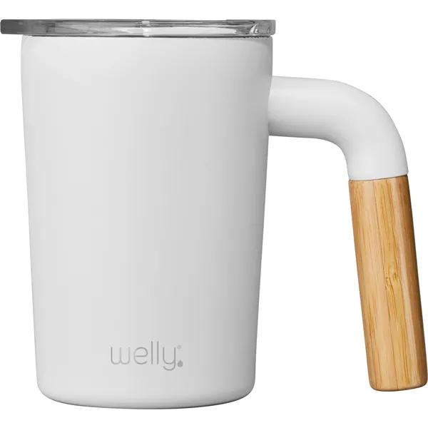 12oz mug with angled bamboo handle... from ASI 55675 Galaxy Balloons Inc