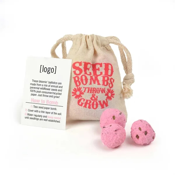 Seed bomb bag, 3 pack... from ASI 40646 Bloomin Promotions / Bloomin' Promotions™