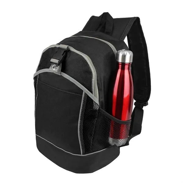 11"W x 17"H x 6.5"G backpack with main zipper compartment, middle... from ASI 37980 Bagworld