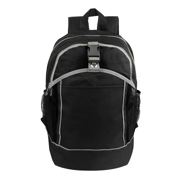 11"W x 17"H x 6.5"G backpack with main zipper compartment, middle... from ASI 37980 Bagworld