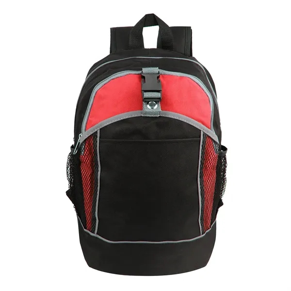 11"W x 17"H x 6.5"G backpack with main zipper compartment, middle... from ASI 37980 Bagworld