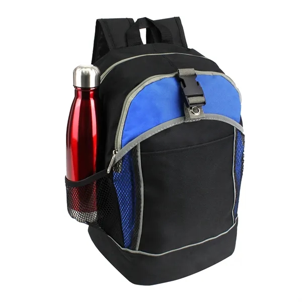 11"W x 17"H x 6.5"G backpack with main zipper compartment, middle... from ASI 37980 Bagworld