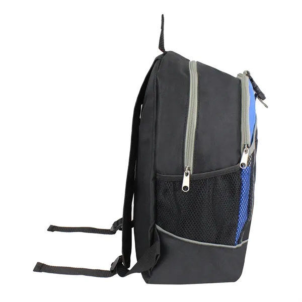 11"W x 17"H x 6.5"G backpack with main zipper compartment, middle... from ASI 37980 Bagworld