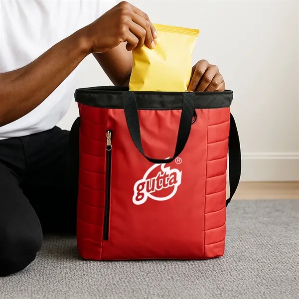 Poly fabric cooler bag with PEVA lining. Convenient transport handles to... from ASI 84592 St Regis Group