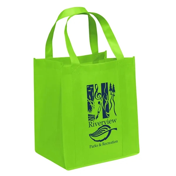Non-Woven Polypropylene grocery tote with dual reinforced handles.... from ASI 37940 Bag Makers Inc