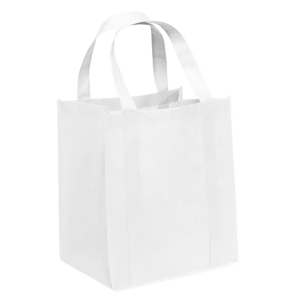 Non-Woven Polypropylene grocery tote with dual reinforced handles.... from ASI 37940 Bag Makers Inc