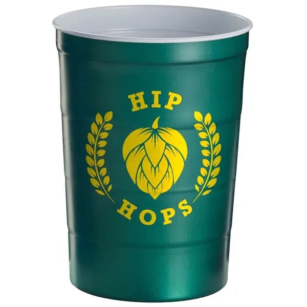 Eco-friendly, stainless steel reusable cups for sustainable gatherings.... from ASI 61966 HPG / Best Promotions USA