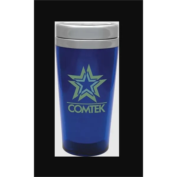 16 oz. transparent acrylic travel cup with an insulated stainless steel... from ASI 71920 Moderne Glass Company Inc / Glass America®