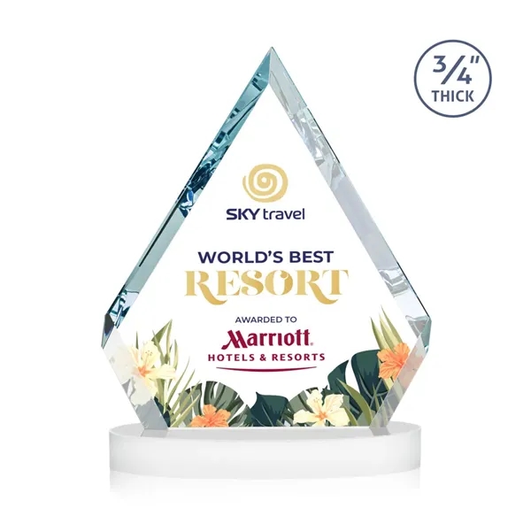 Apex VividPrint™ Award on Alberton Base - White... from ASI 84592 St Regis Group / St Regis