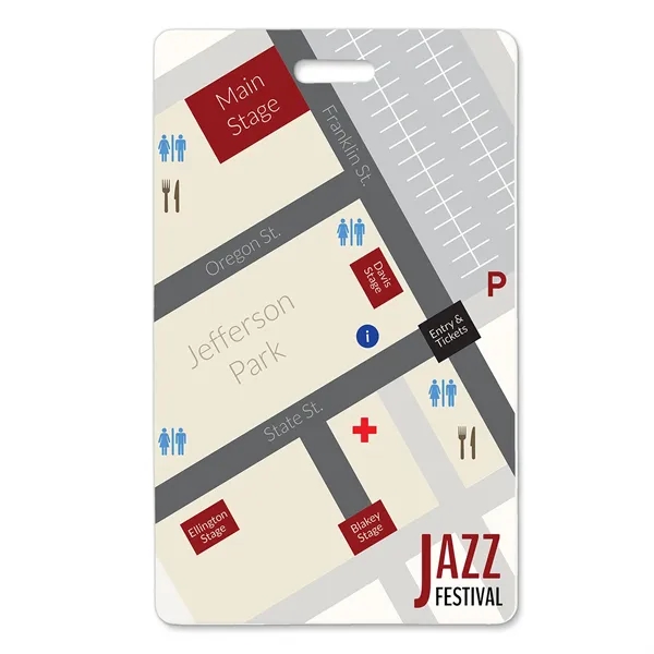 One- or two-sided name badges digitally printed in full color &... from ASI 79898 Promovision / PROMOVISION