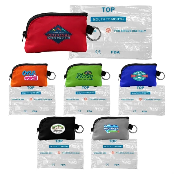 Zip Around CPR Face Shield Set... from ASI 30208 A P Specialties / AP Specialties