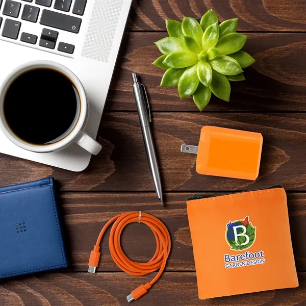 Colorful RPET Fast C to C Charging Set... from ASI 30208 A P Specialties / AP Specialties