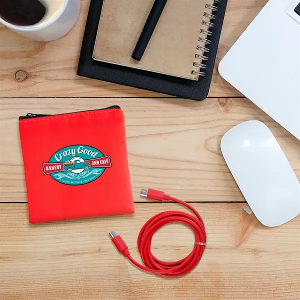 Colorful RPET C to C Cable Set... from ASI 30208 A P Specialties / AP Specialties