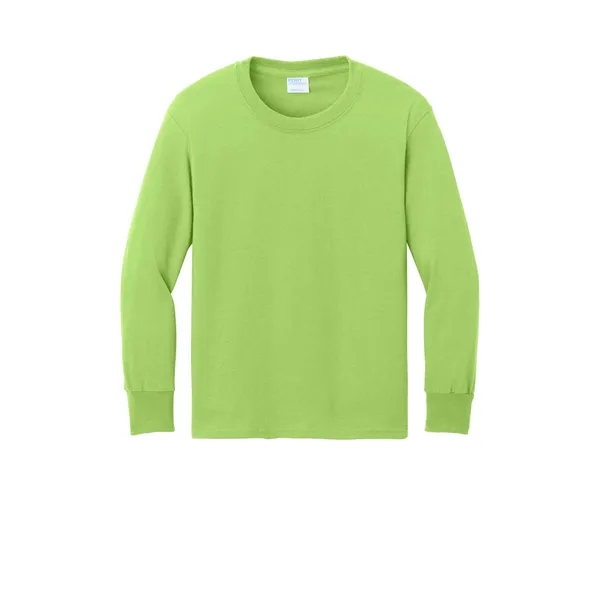 Port & Company Youth Long Sleeve Core Cotton Tee.... from ASI 84863 SanMar