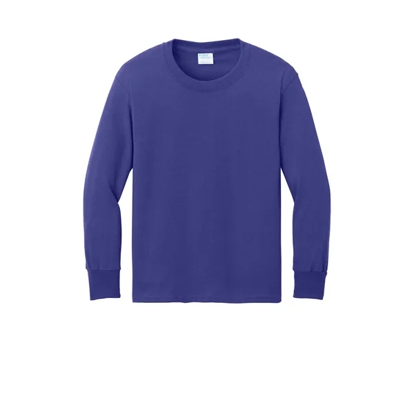 Port & Company Youth Long Sleeve Core Cotton Tee.... from ASI 84863 SanMar