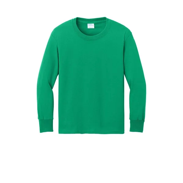 Port & Company Youth Long Sleeve Core Cotton Tee.... from ASI 84863 SanMar